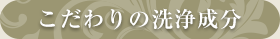 こだわりの洗浄成分
